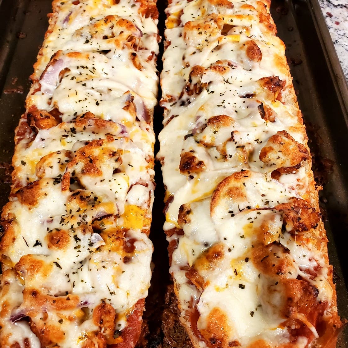 BBQ Chicken French Bread Pizza