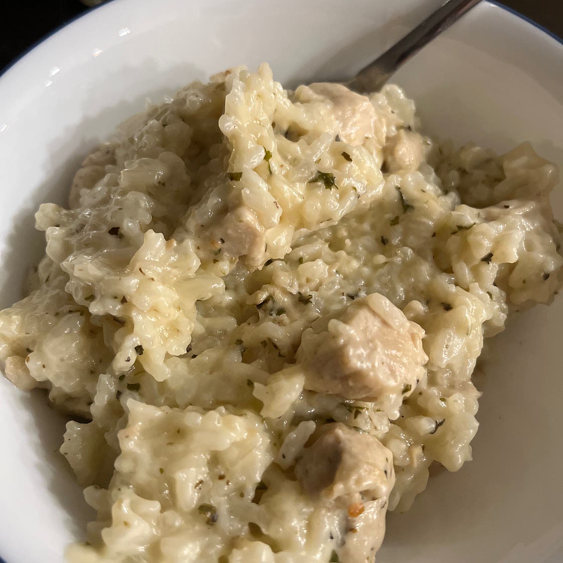 Creamy Parmesan One Pot Chicken and Rice