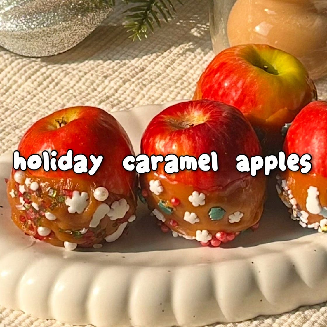 Holiday caramel apples