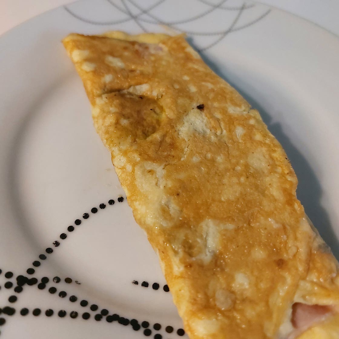 Omelette - Grilled Zucchini, Gorgonzola, and Mortadella