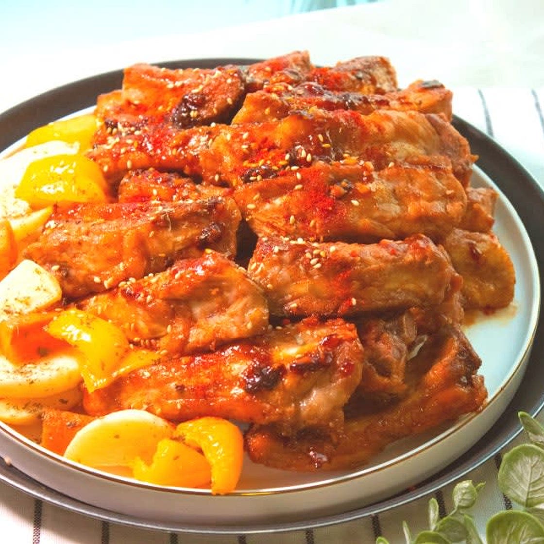 돼지 등갈비 바베큐 폭립