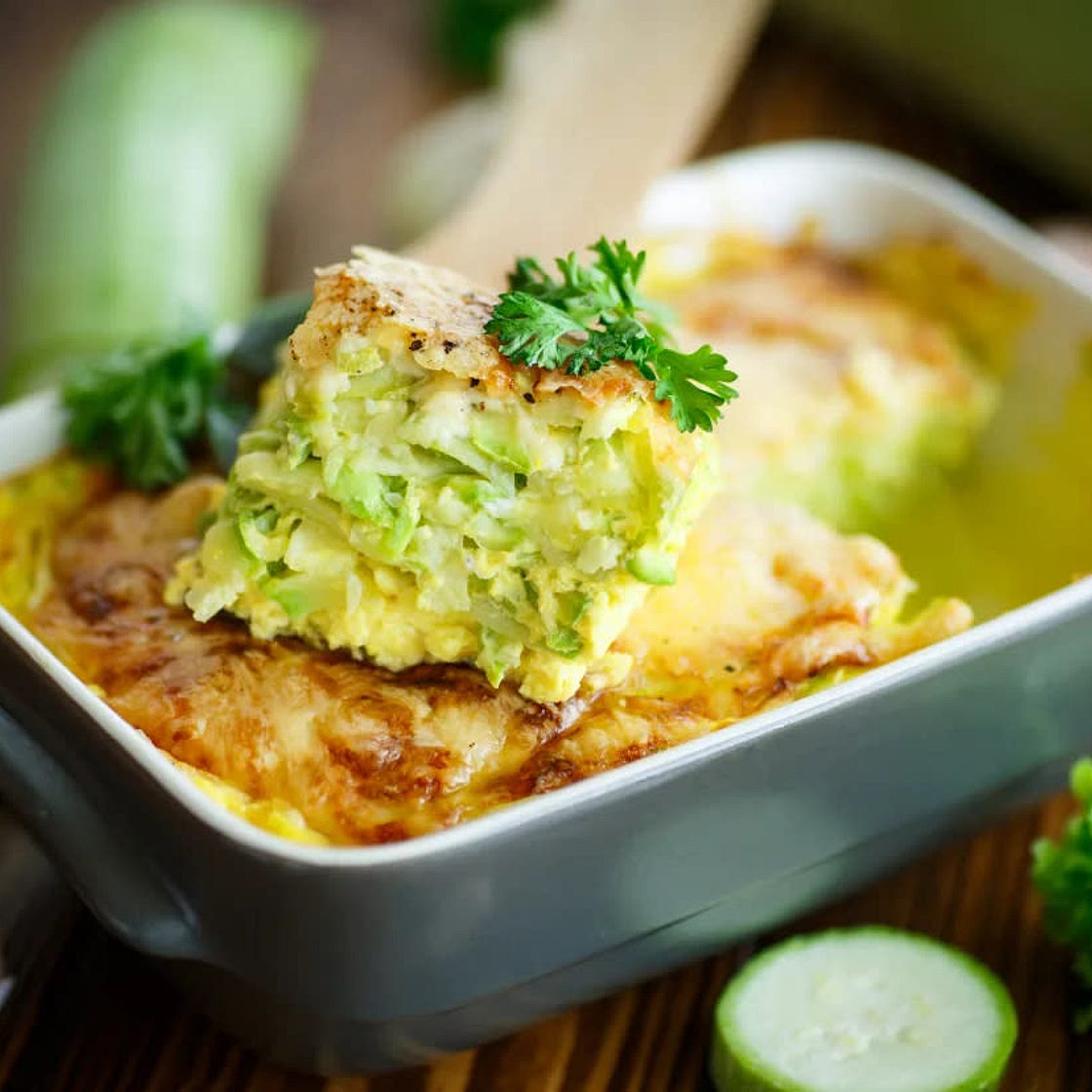 Baby Marrow (Courgette) Kugel 