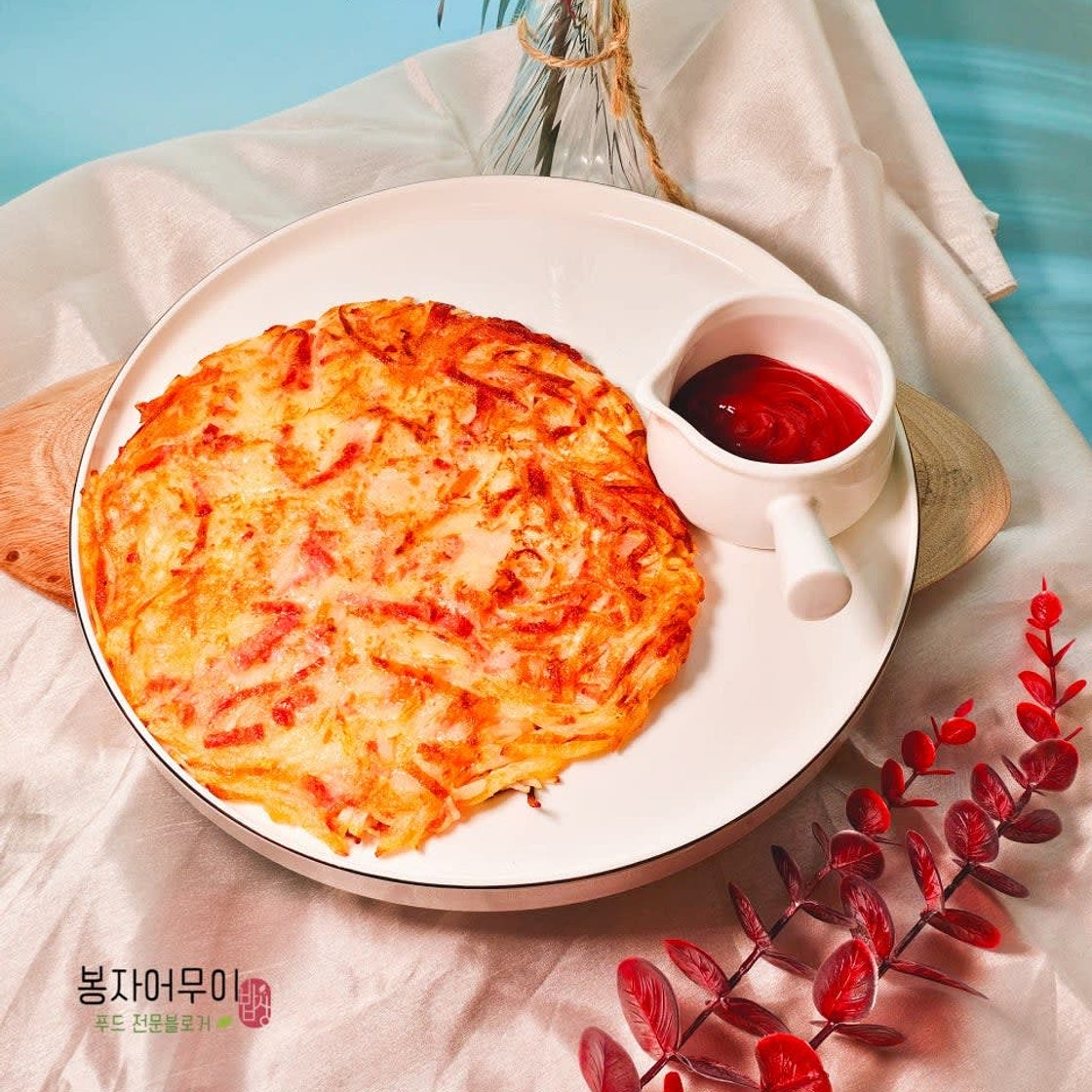 바삭바삭 당근 치즈 감자채전