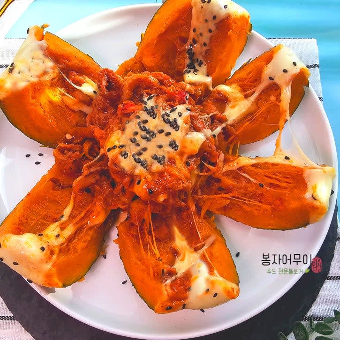 오리주물럭 단호박찜