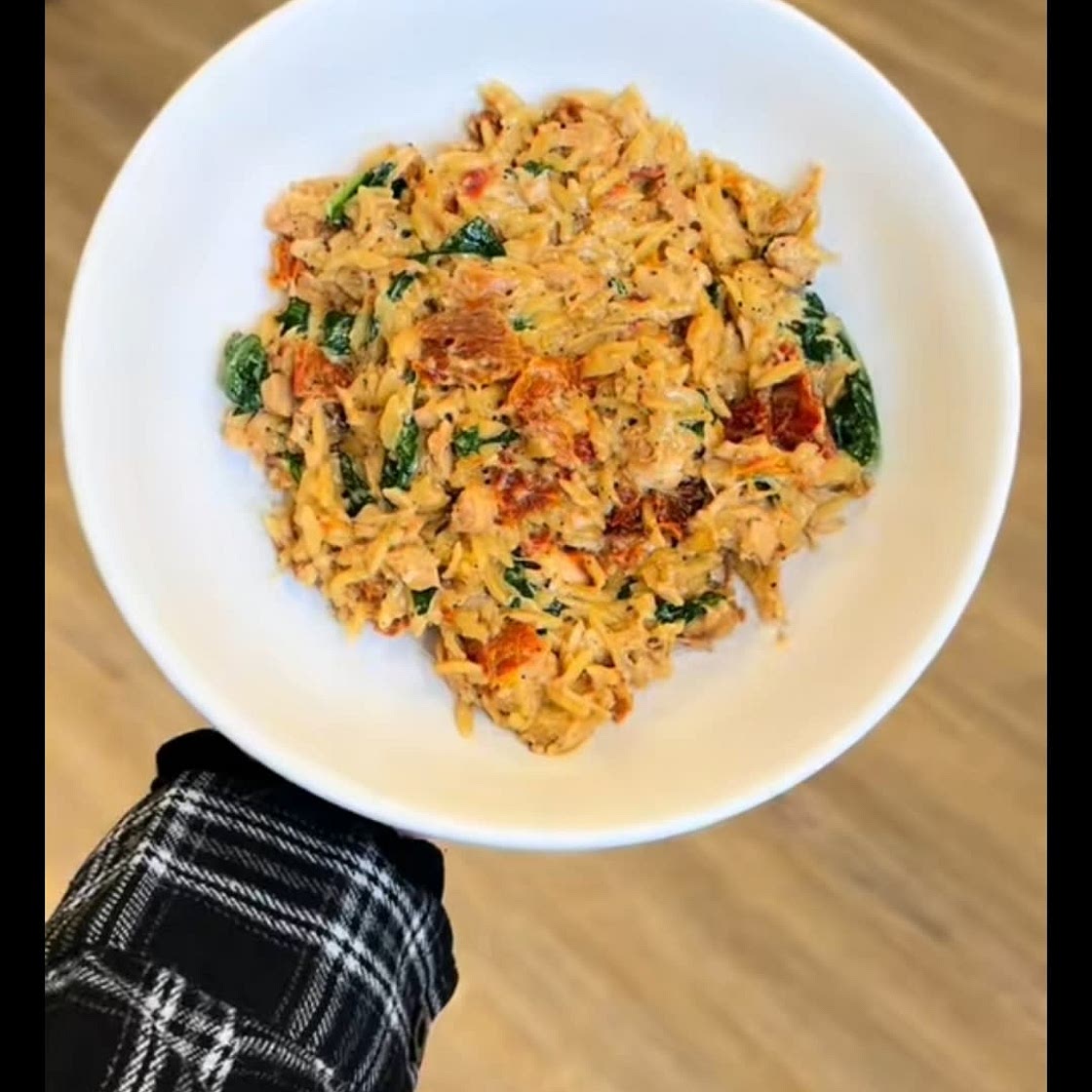 Crockpot Creamy Italian Chicken Orzo