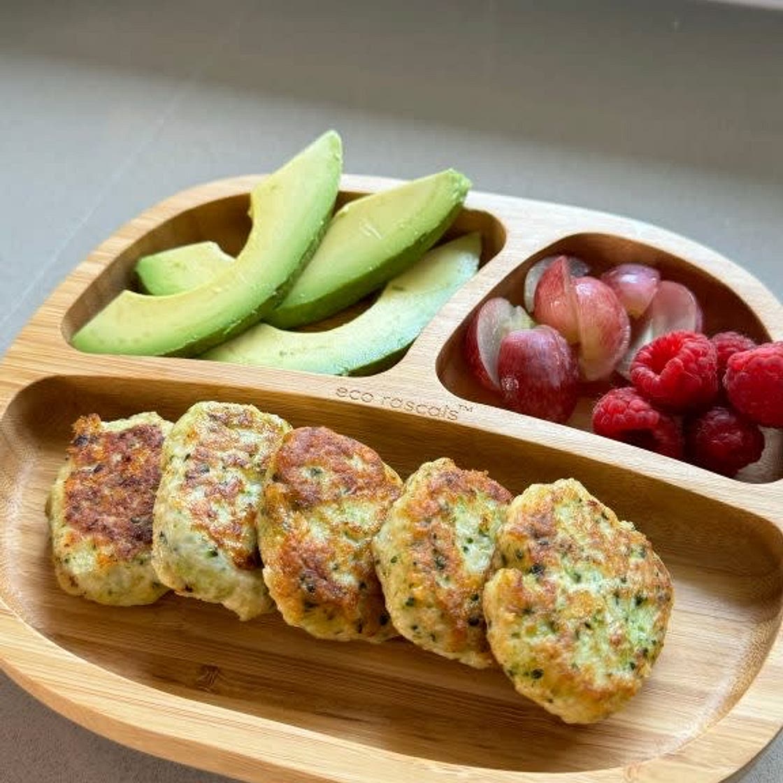 Weaning recipe: chicken and broccoli nuggets