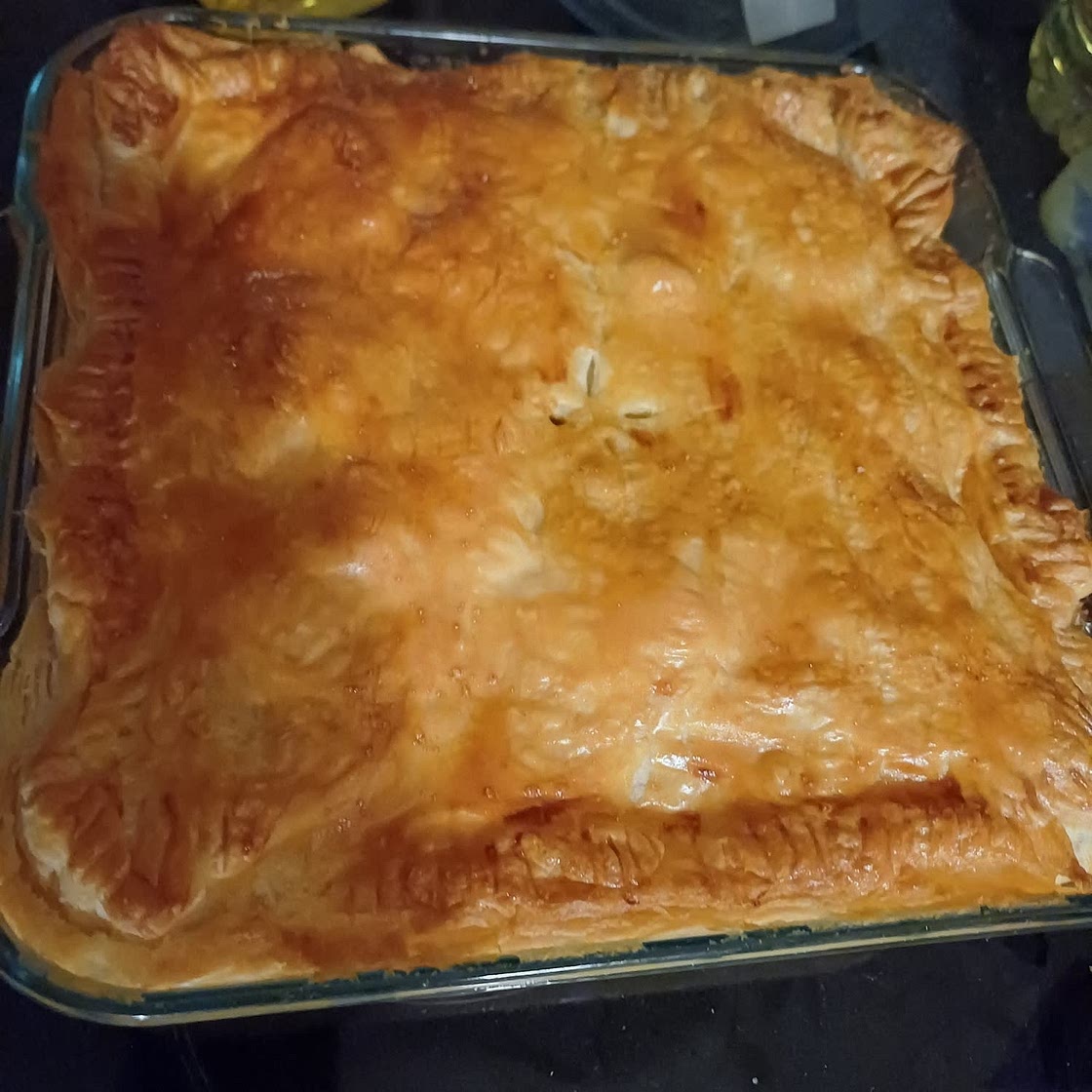 Leek, cheese & potato pie