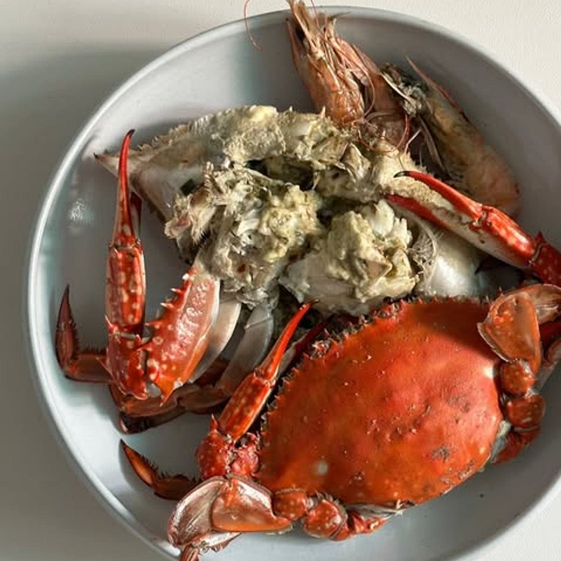 꽃게마요구이 (ft. 파스타 강추)