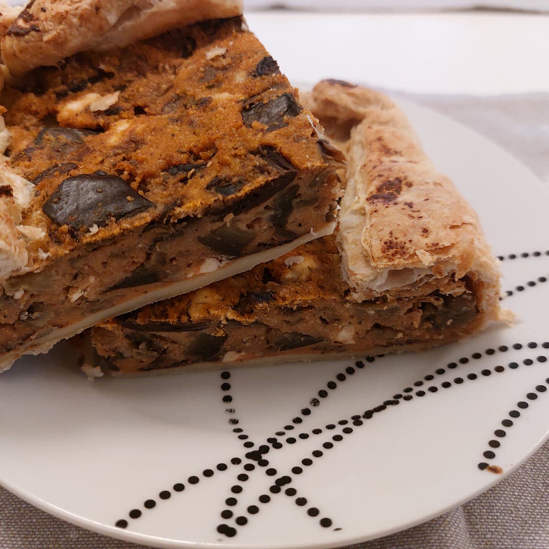 Savory Pie - Eggplants and feta