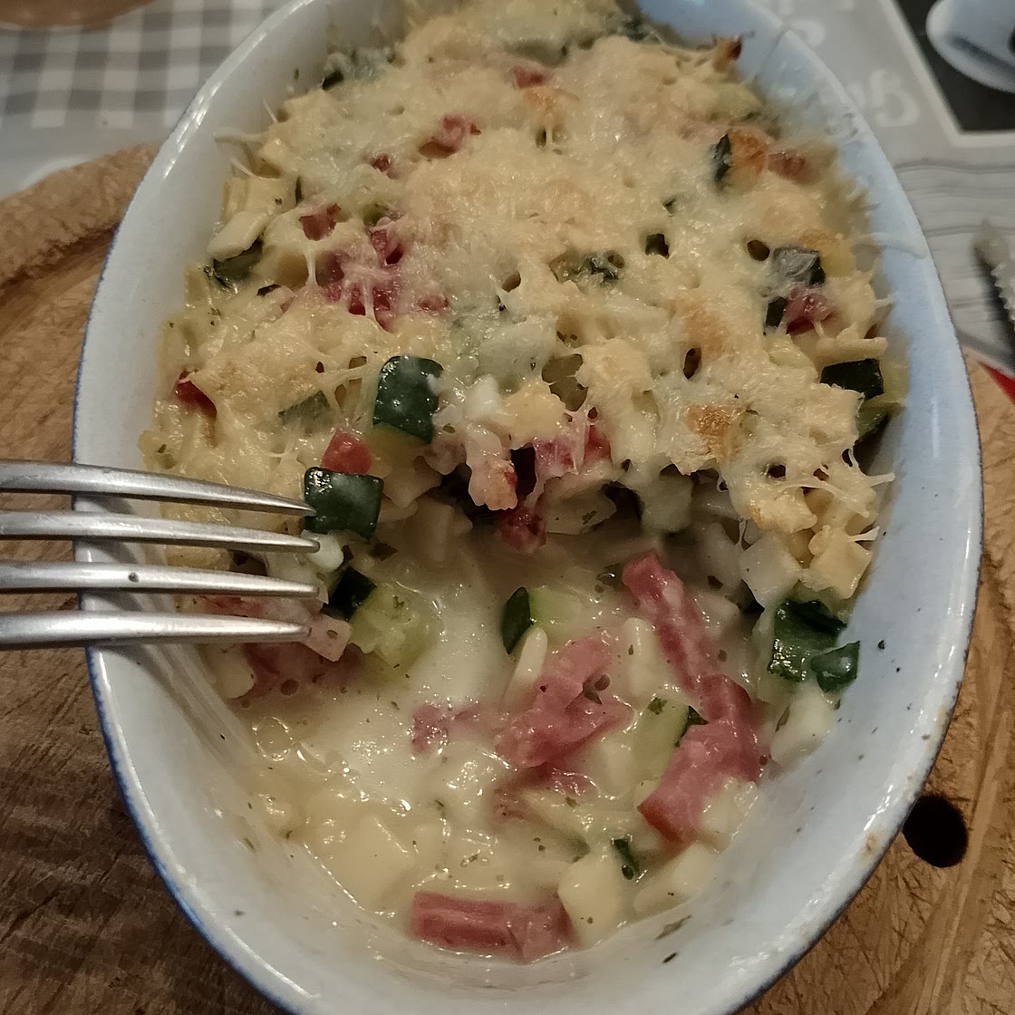 Gratin de Crozets à la cancoillotte