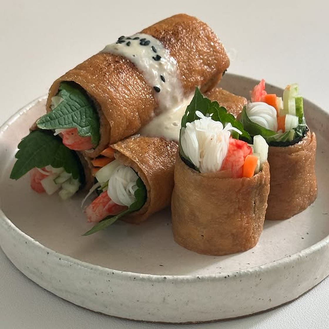 야채가득 롤유부초밥