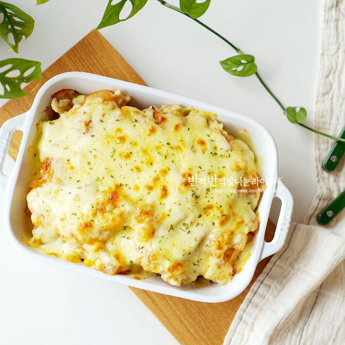 김피탕 만들기 꿀조합 김치피자탕수육 남은 탕수육 요리