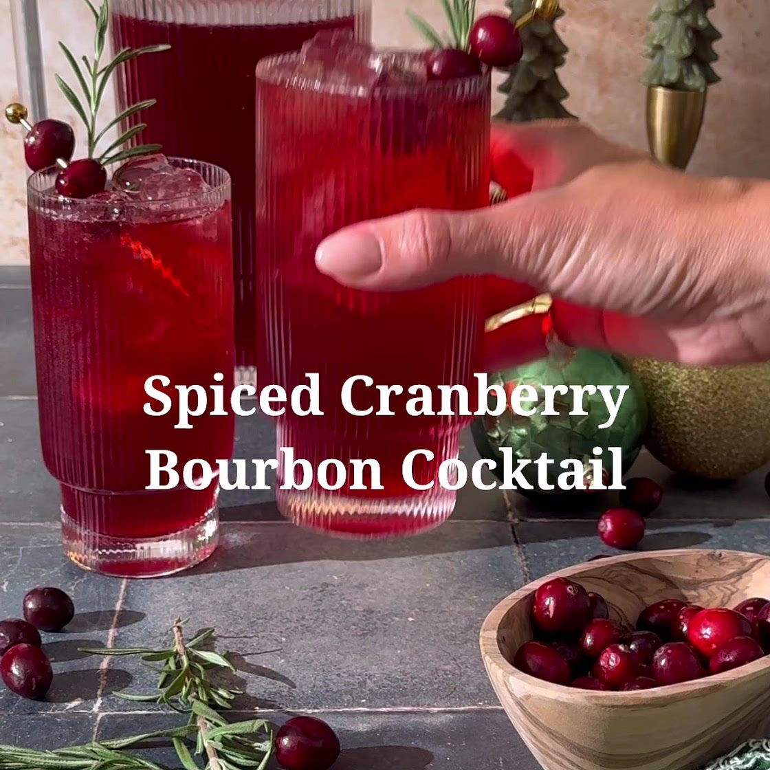 Spiced Cranberry Bourbon Punch (Batch Cocktail)