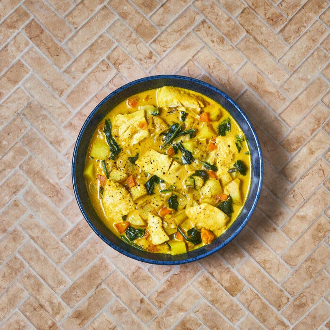 Curried Haddock, Leek & Potato Chowder