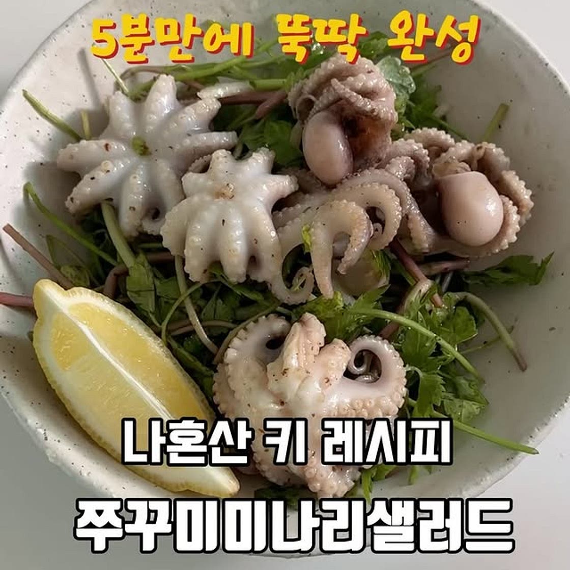 🏷️ 쭈꾸미미나리샐러드