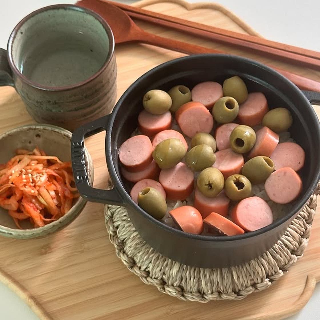 올리브소시지솥밥