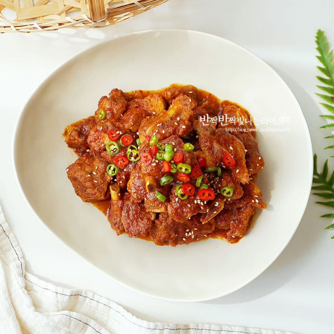 돼지갈비찜 레시피 류수영 매운 돼지갈비찜 황금레시피
