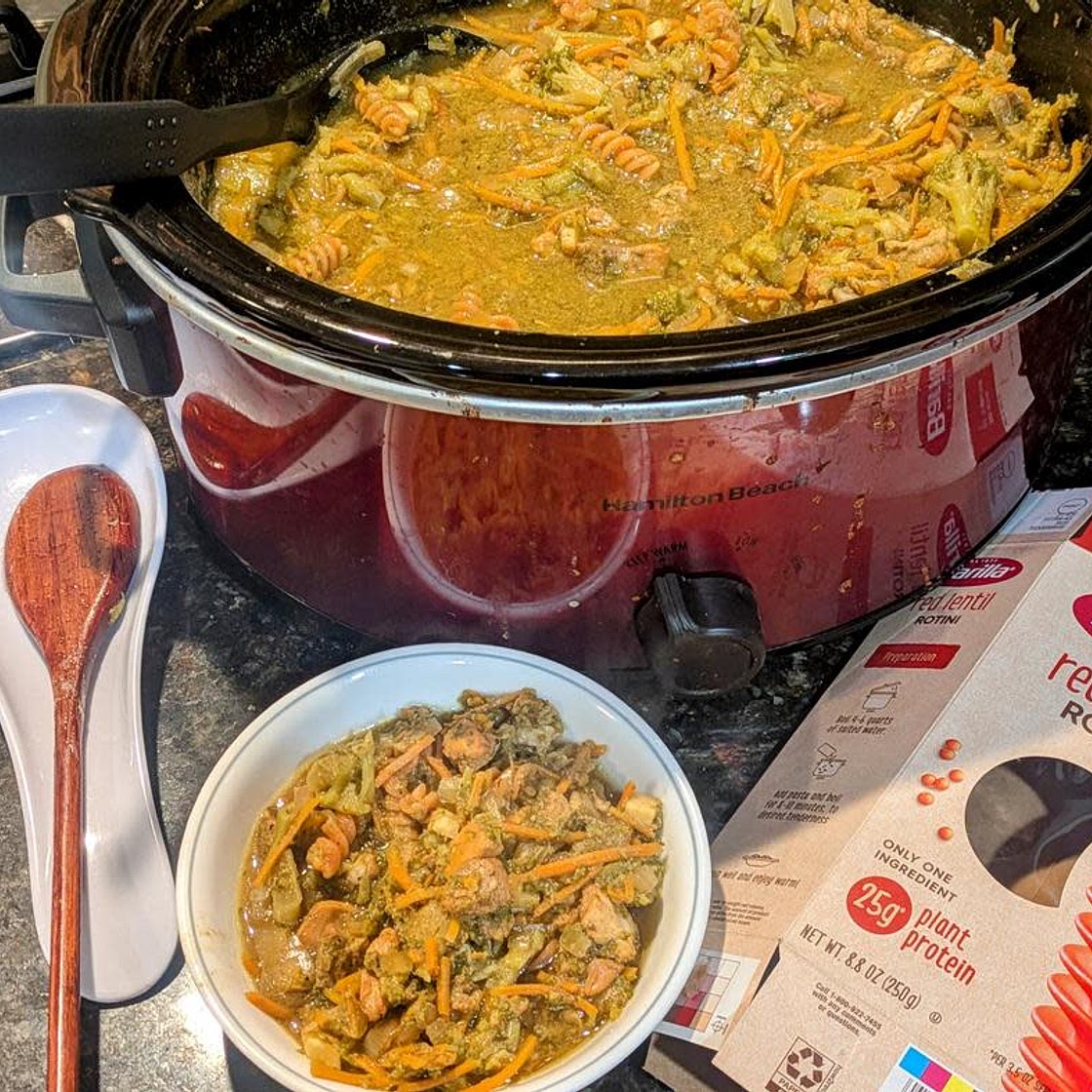 Crockpot Chicken Noodle Stew