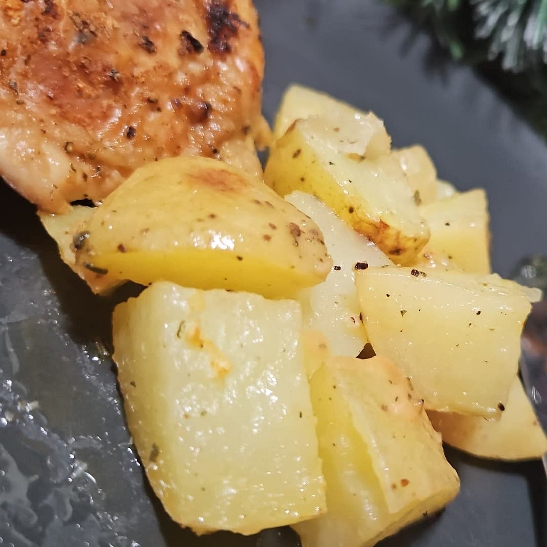 Roasted Chicken Thighs and Potatoes