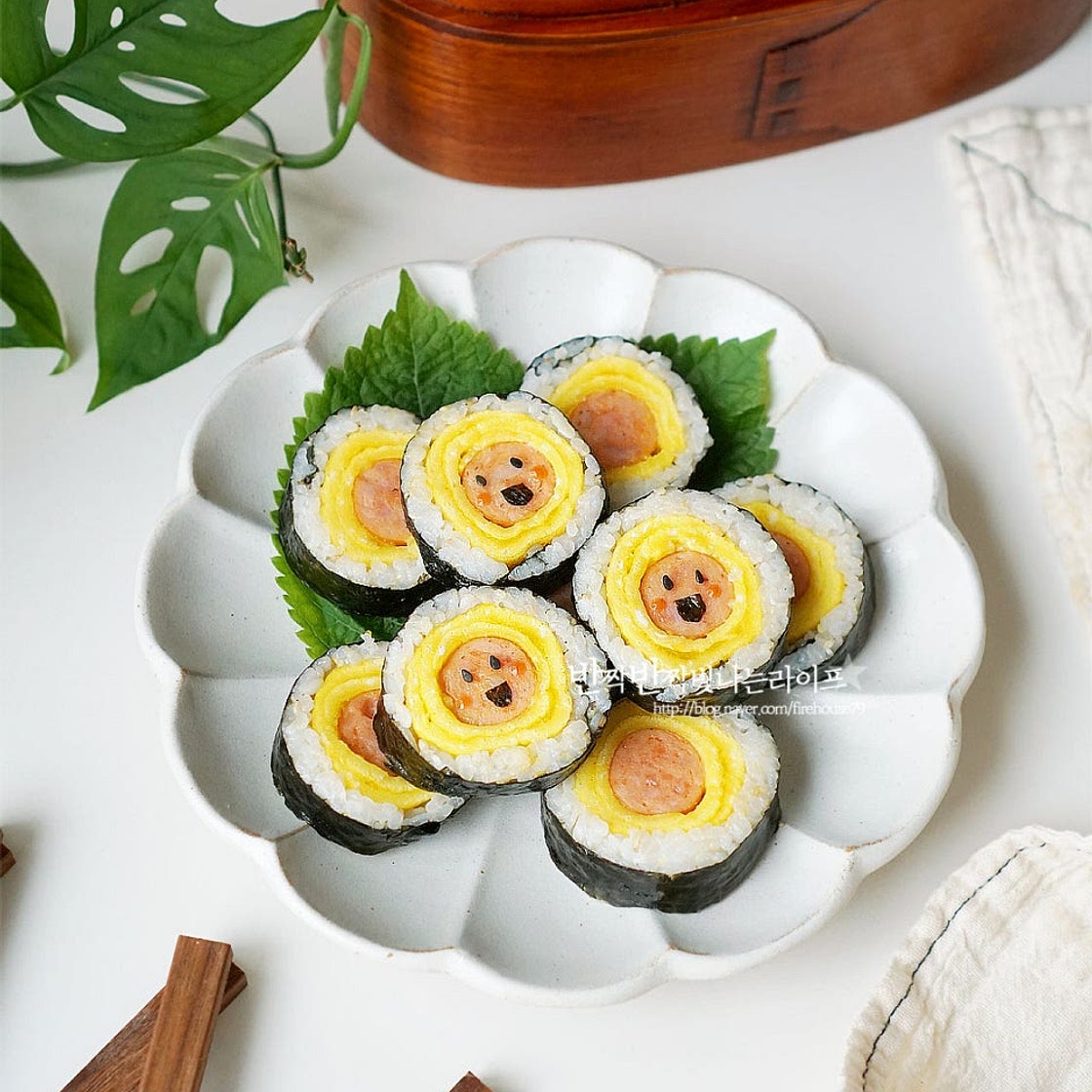 소세지김밥 초간단 김밥 레시피 유아 도시락 메뉴 집김밥 만들기