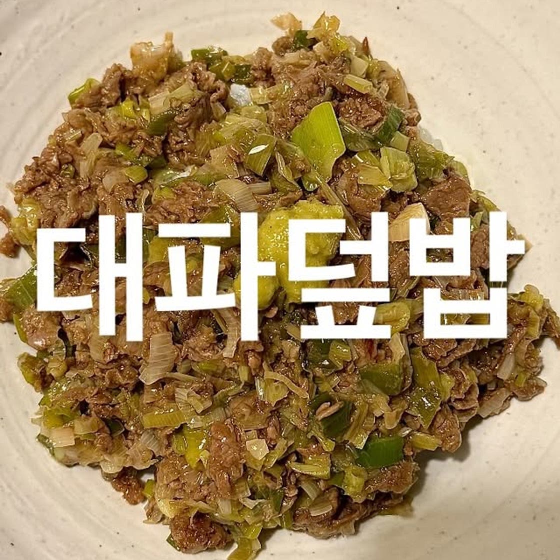 대파덮밥