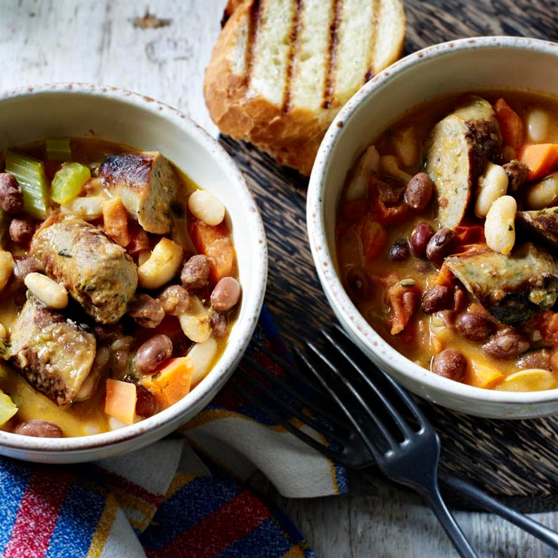 Sausage and bean casserole