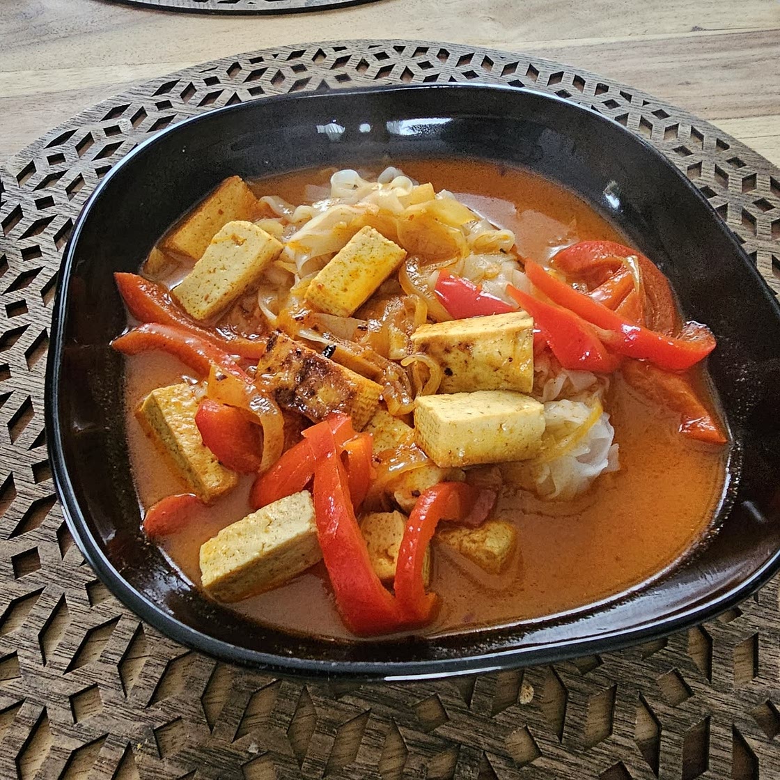 Thai Curry Noodle Soup with Tofu