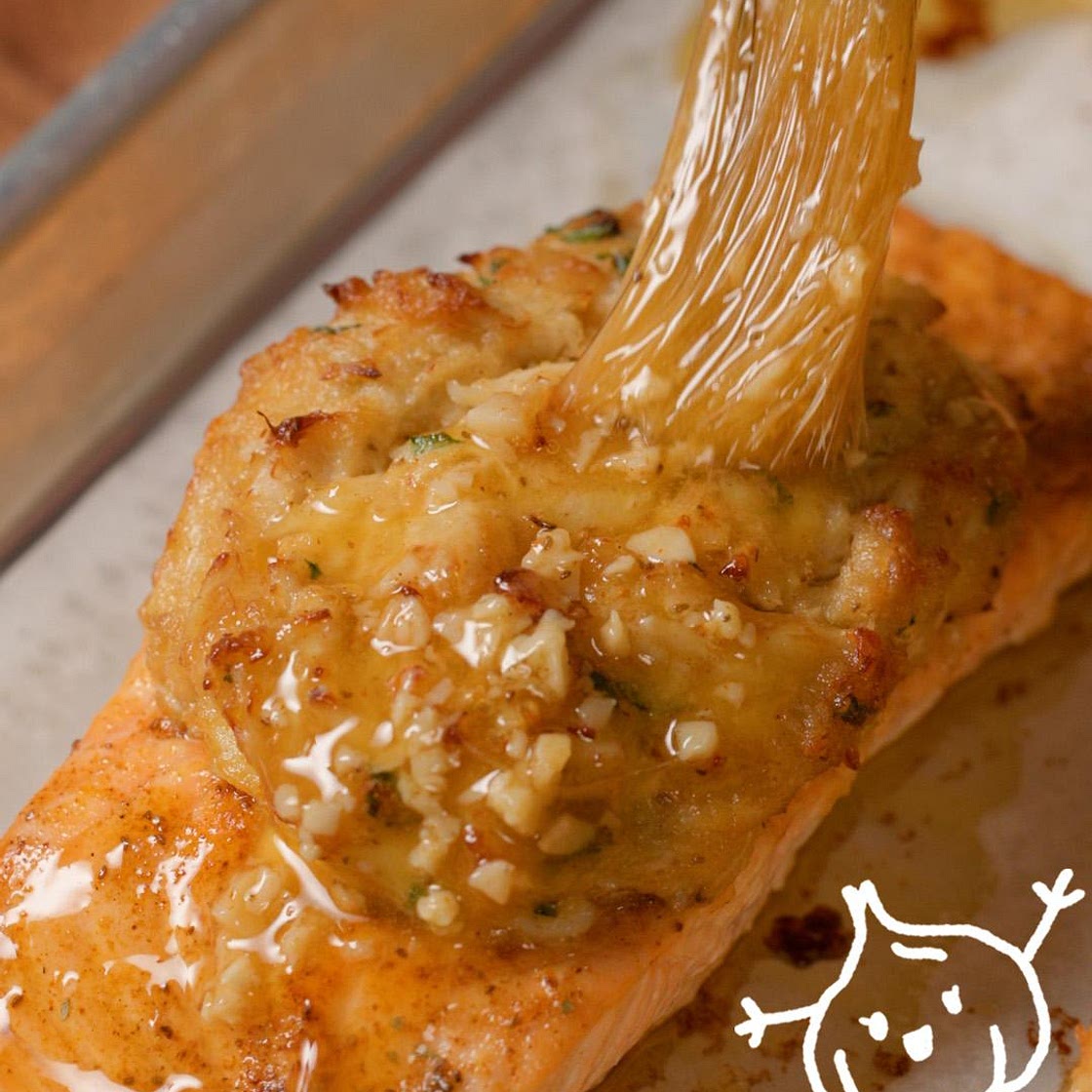 50-Clove Garlic Crab-Stuffed Salmon Recipe by Tasty