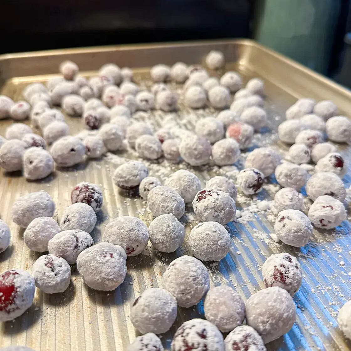Candied cranberries