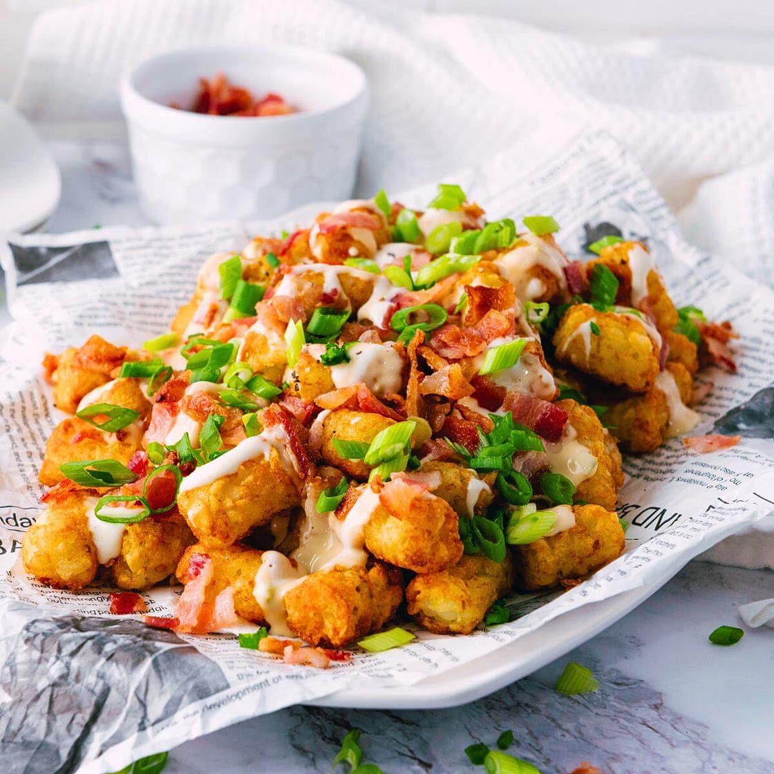 Easy Cheesy Loaded Tater Tots Recipe