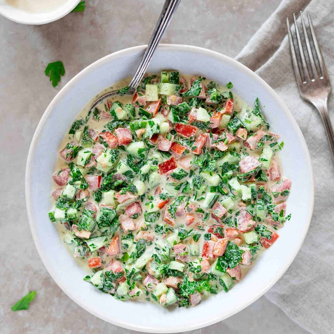 Palestinian Tahini Salad