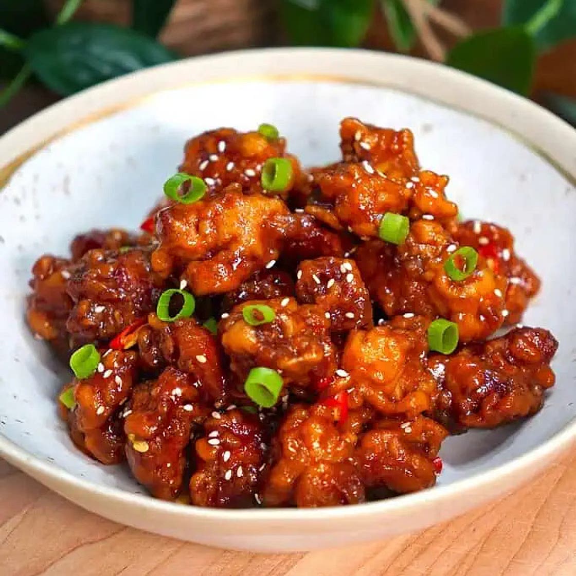 Crispy Honey Garlic Chicken Bites