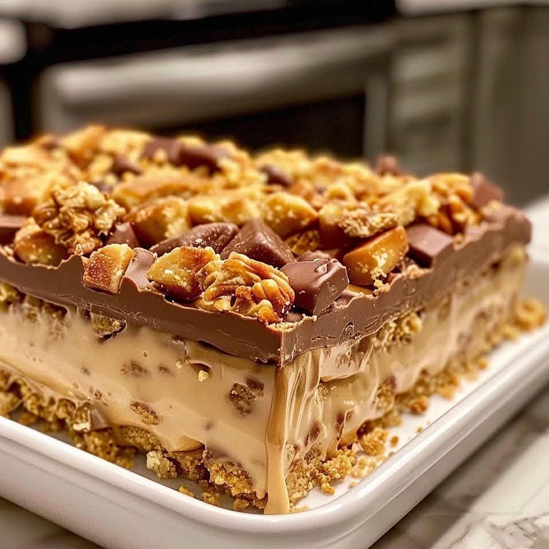 5-Ingredient No-Bake Crunchie Slice