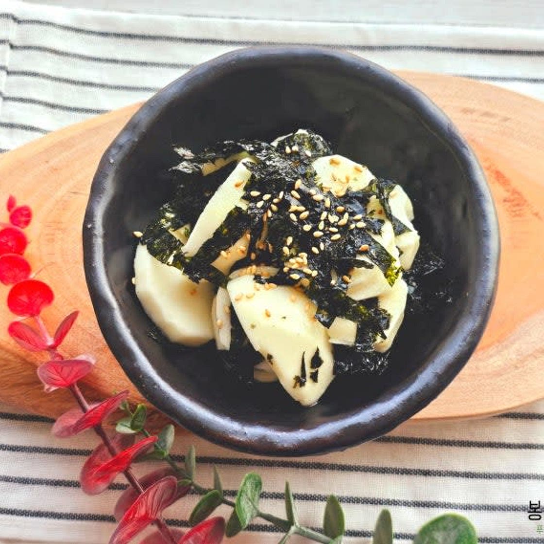 참마 참기름장 만들기