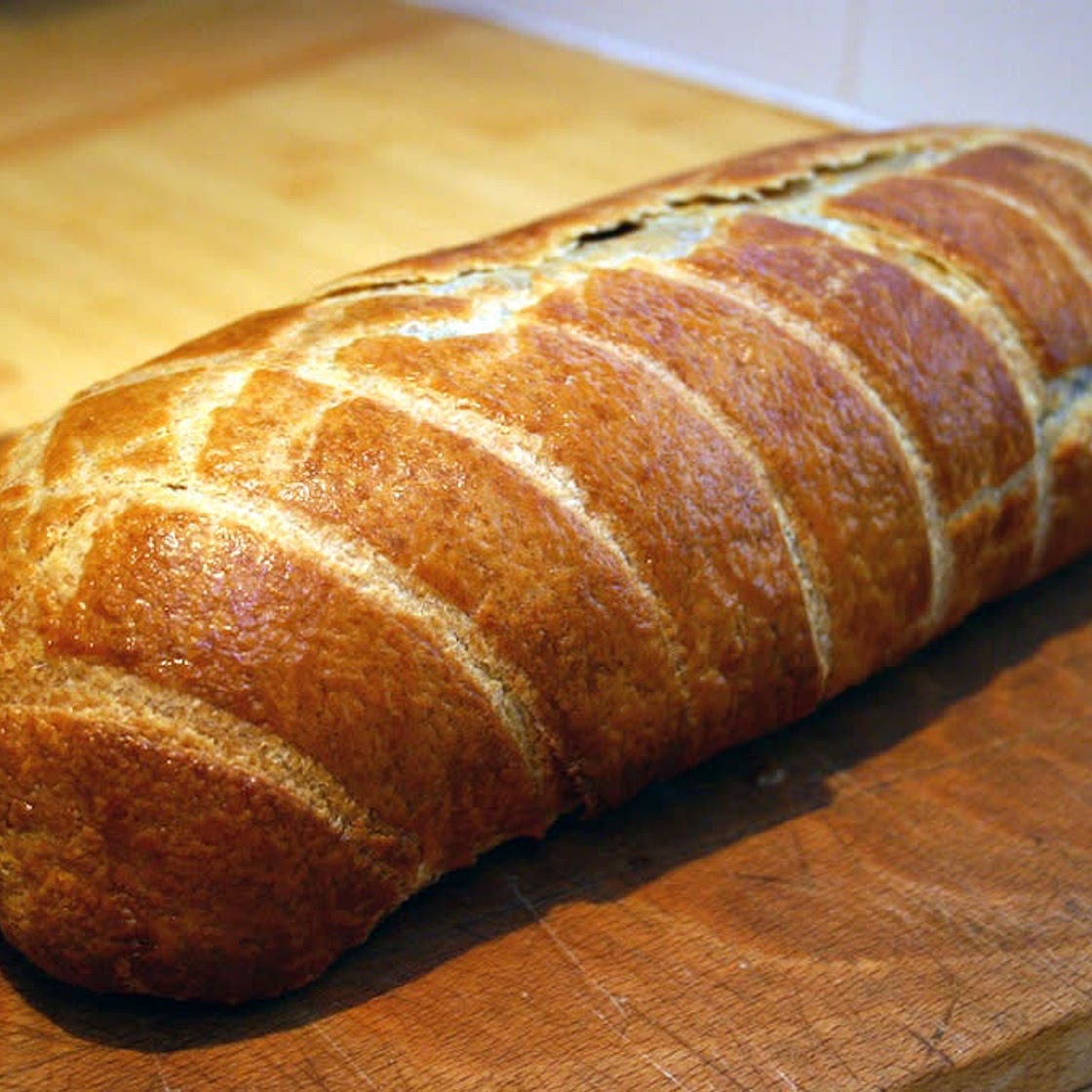 Vegetarian sausage wellington