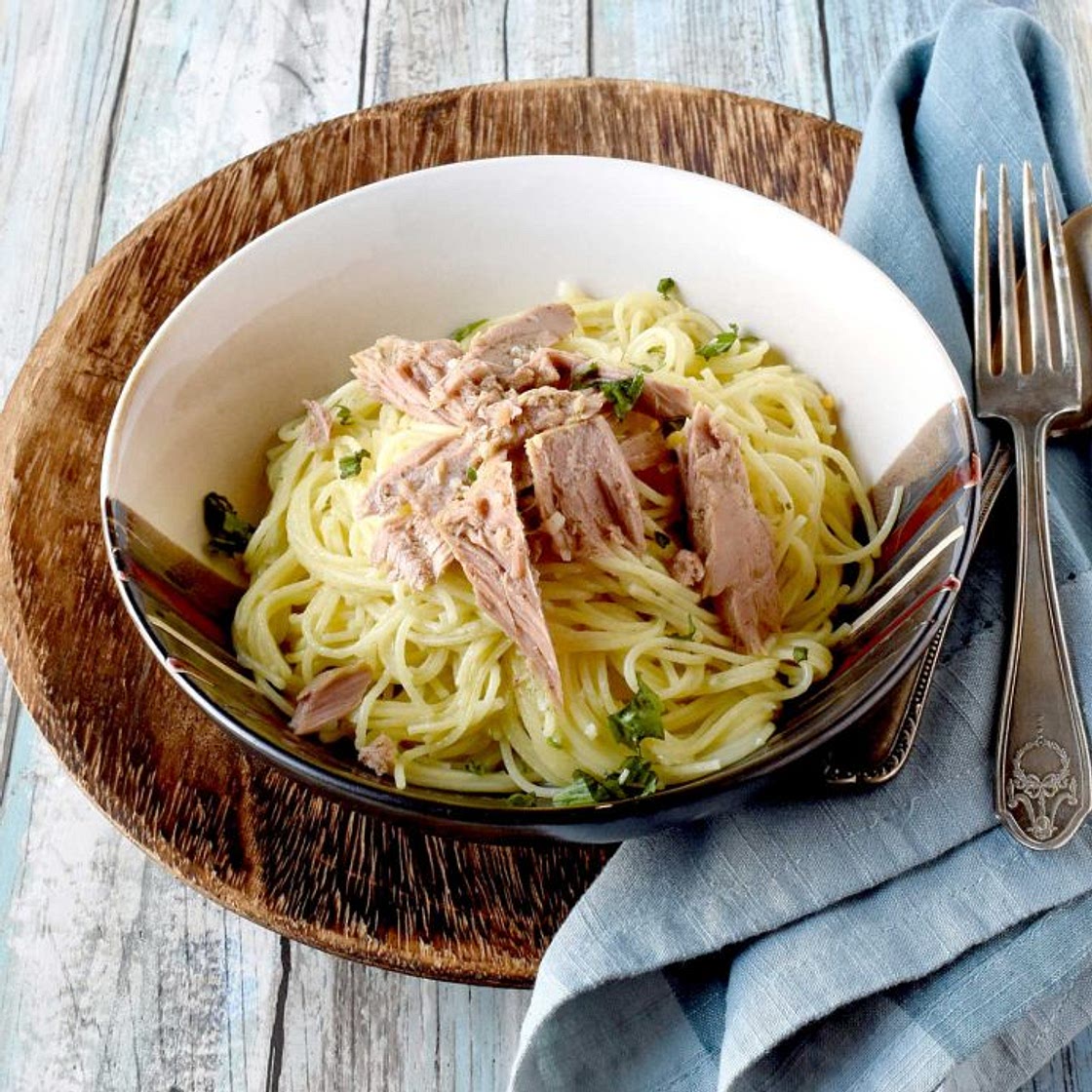 Aglio e Olio with Tuna