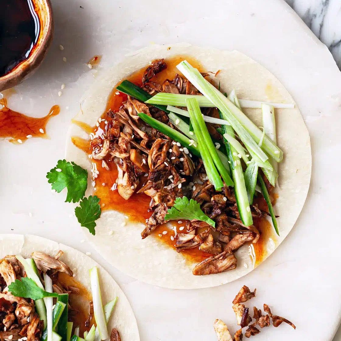 Chinese duck pancakes (with turkey)