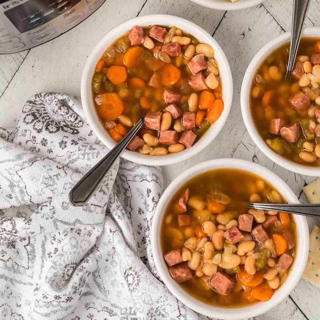 Instant Pot Ham and Bean Soup