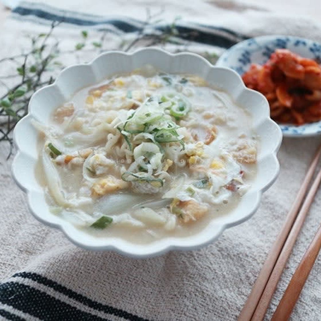 강호동 황태라면 만들기