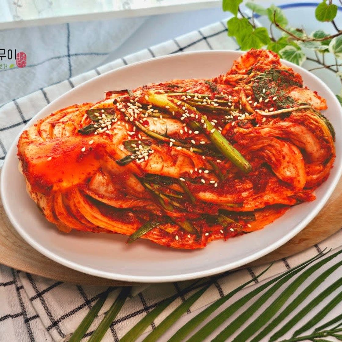 봄나물 배추김치