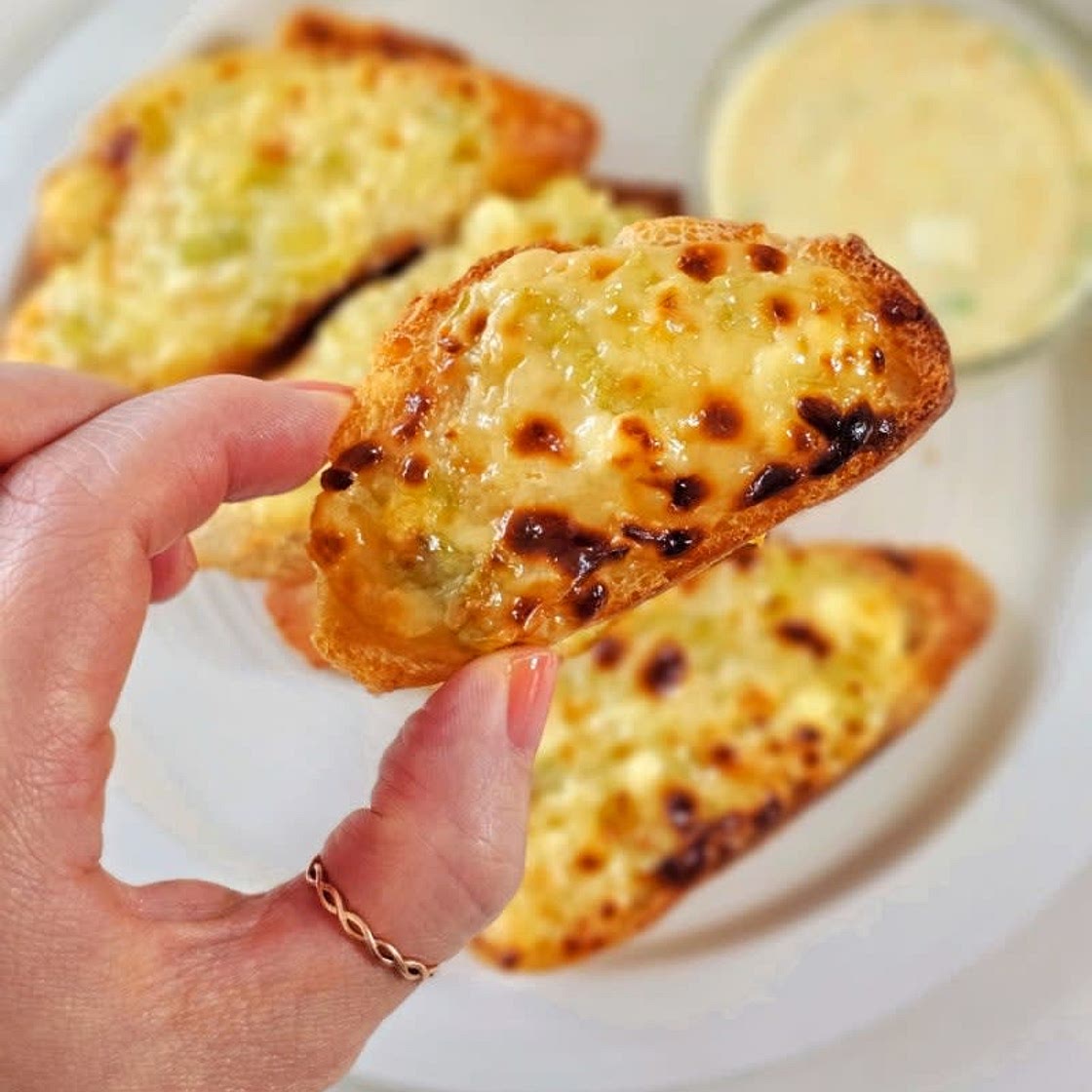 간단한 간식 만들기 대파빵 파게트 바게트빵 요리 술안주