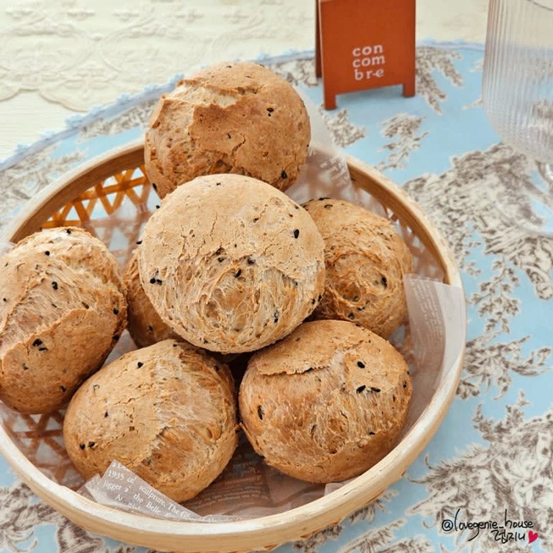 깨찰빵 만들기 백설 깨찰빵믹스 에어프라이어 노오븐베이킹