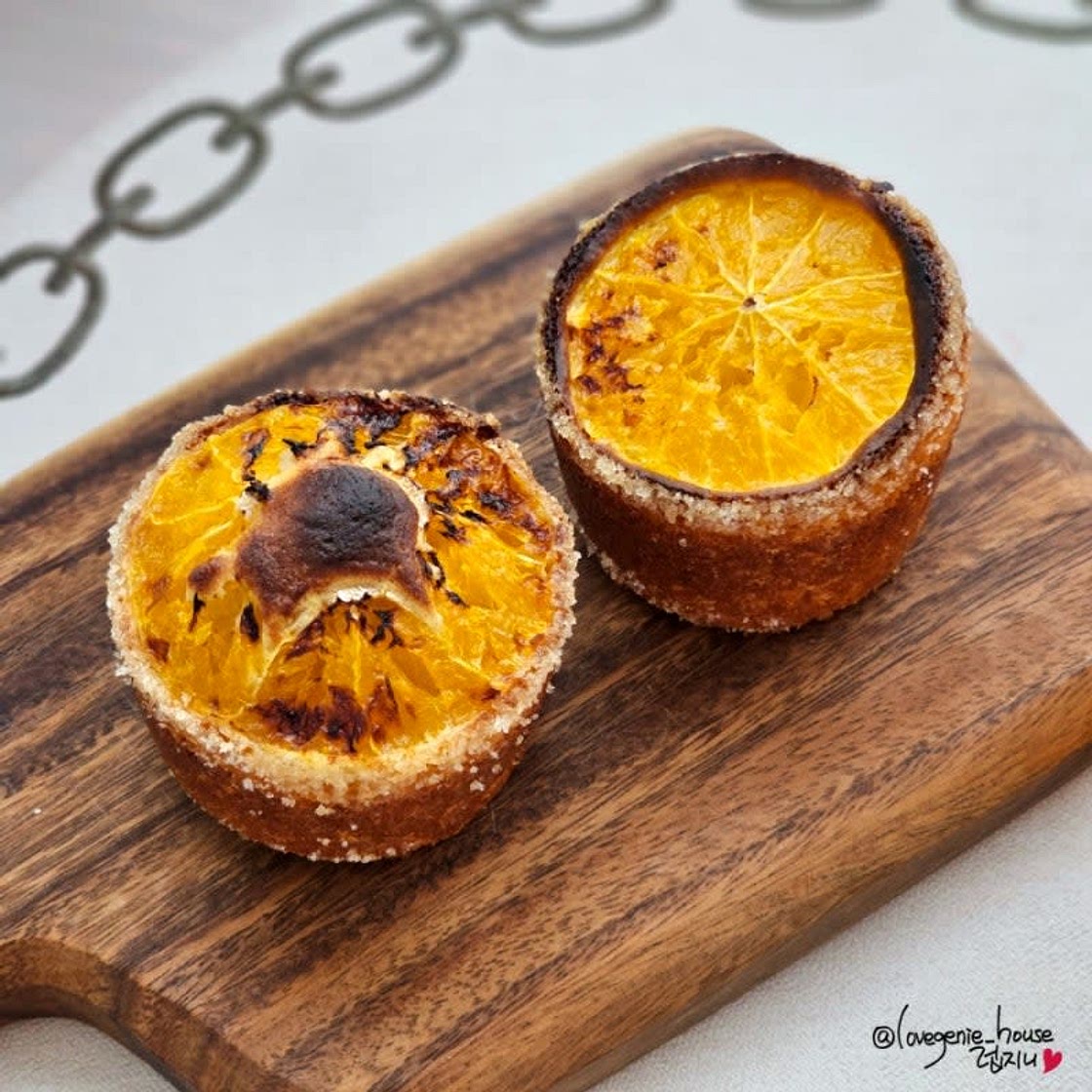 귤 천혜향 요리 팬 핫케이크 가루 믹스