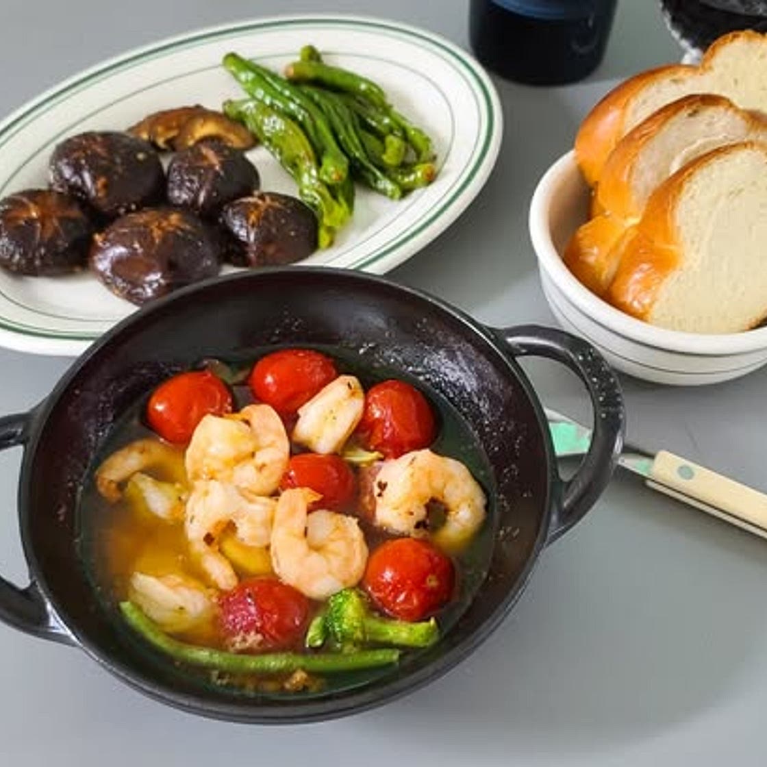 표고버섯장조림 & 감바스