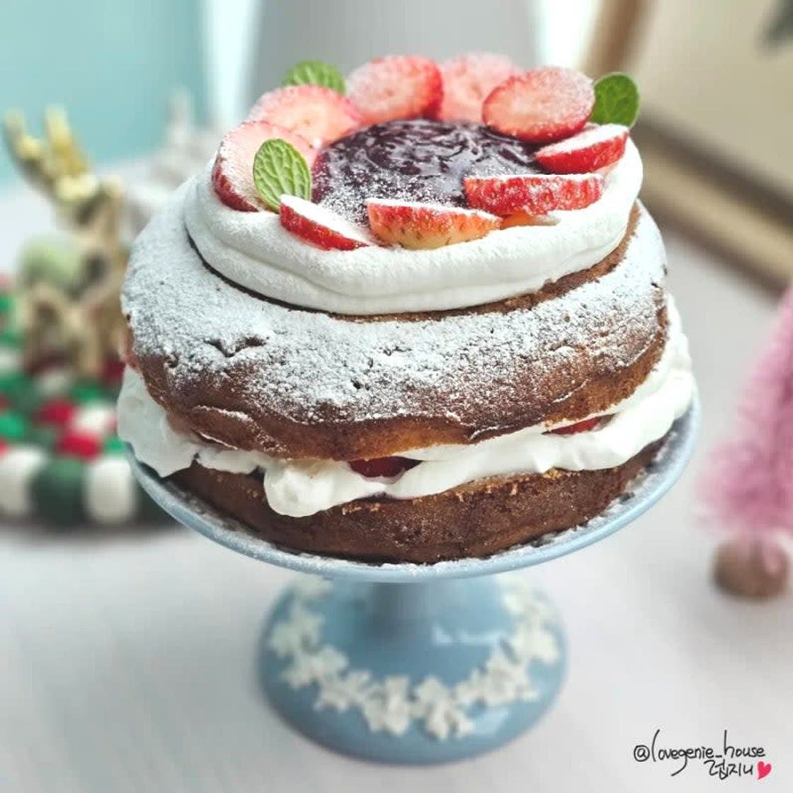 생크림 케이크 만들기 빅토리아케이크