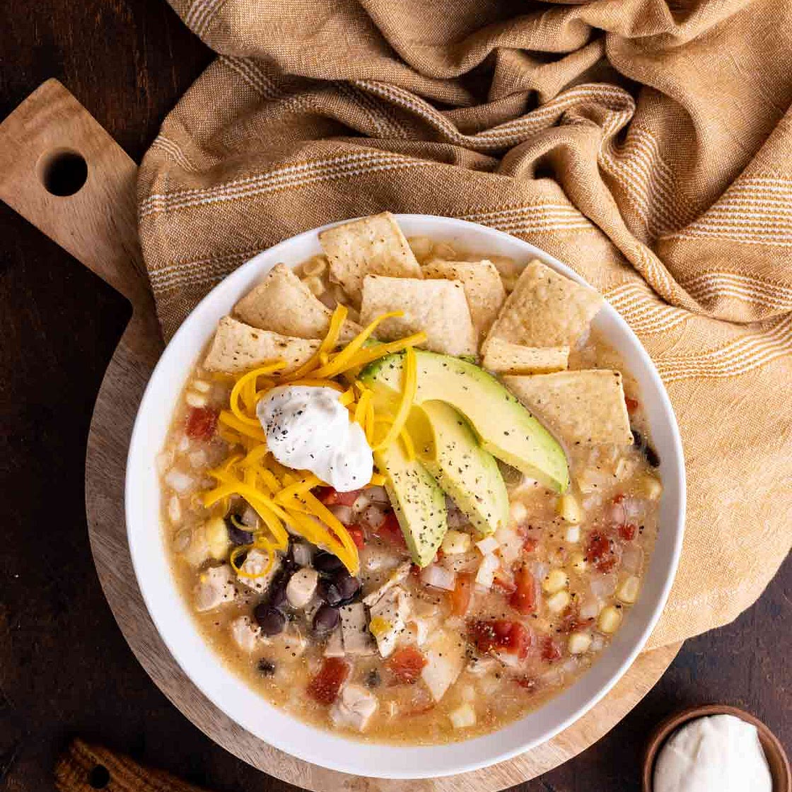 Crockpot Chicken Tortilla Soup