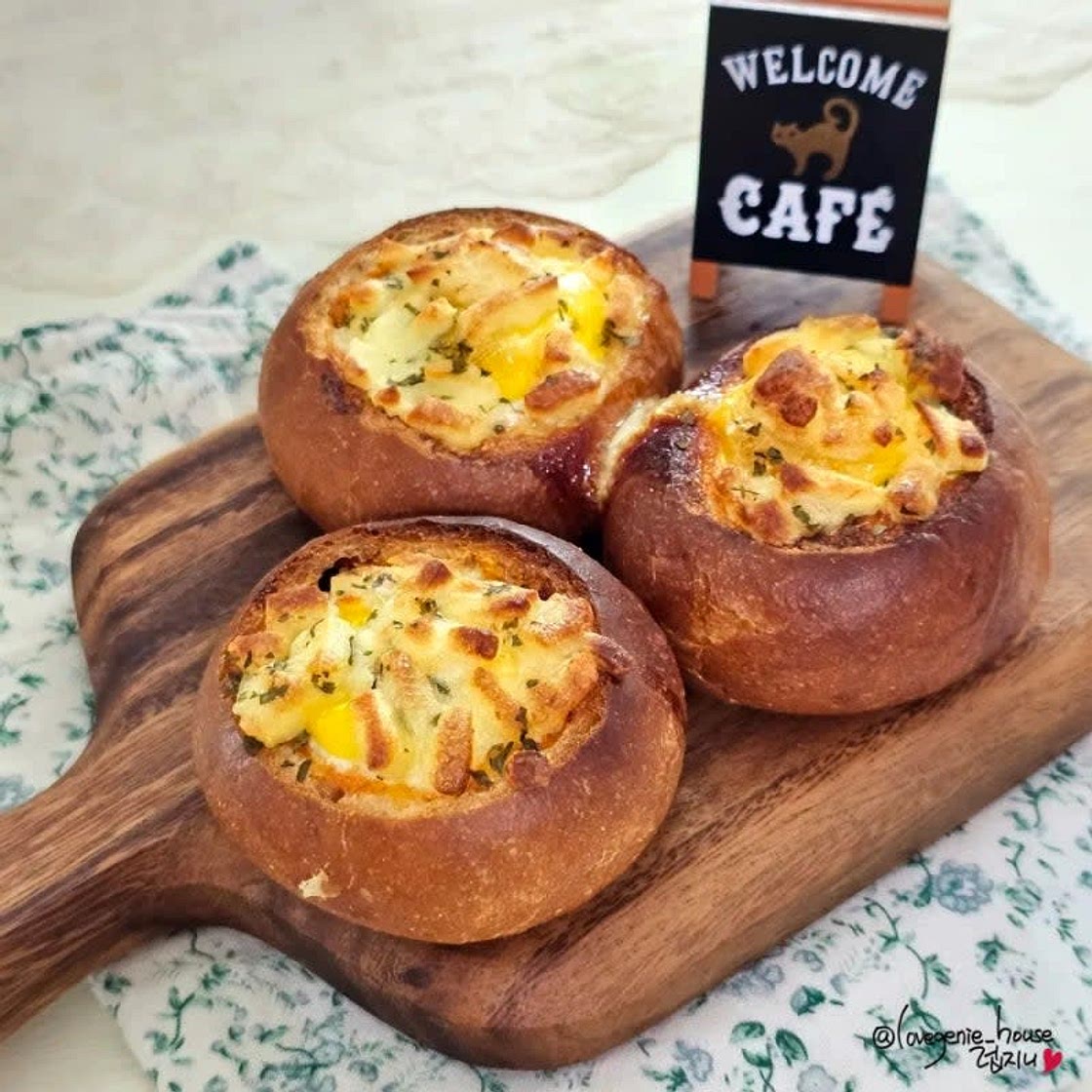 모닝빵 계란빵 에그인헬 에어프라이어 계란빵 만들기