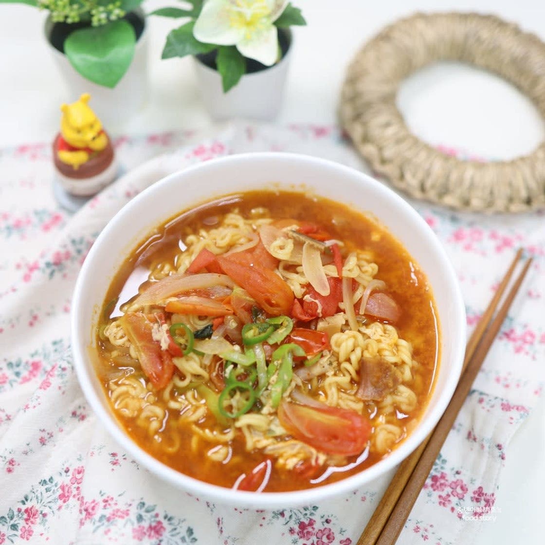 신라면 맛있게 끓이는법 백종원 토마토 매운 해장라면 레시피 추천