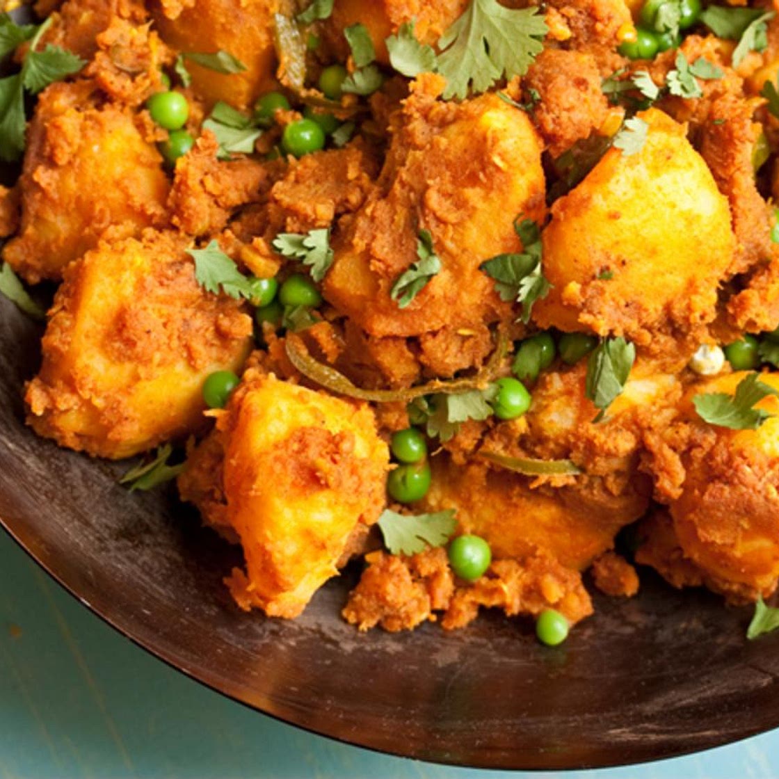 Potato and pea curry