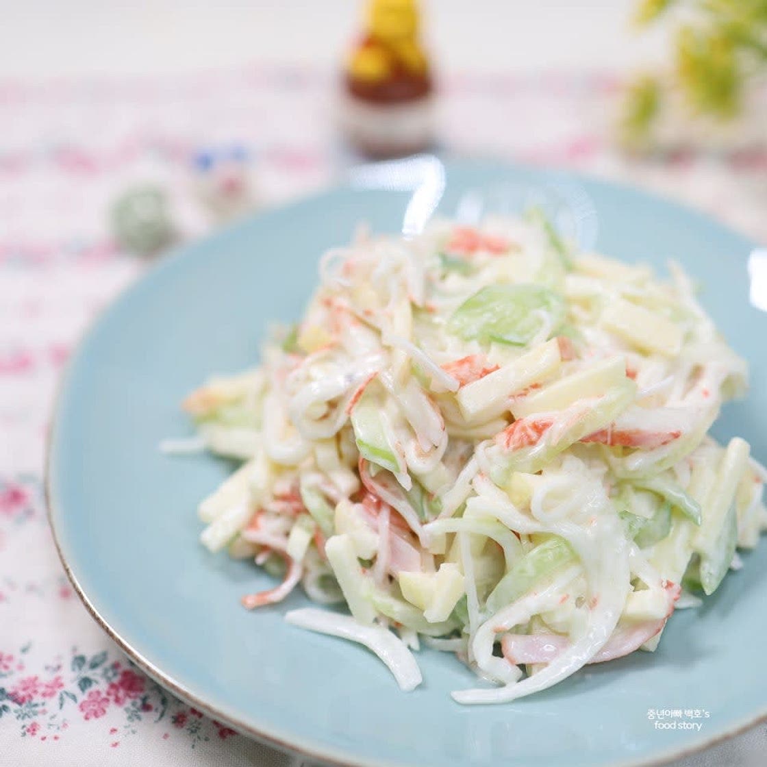 크래미 요리 샐러드 만들기 사과오이크래미마요무침 만드는법